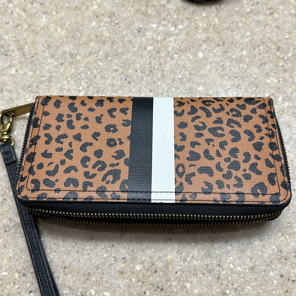 Fossil Leopard Print Wallet - image 3